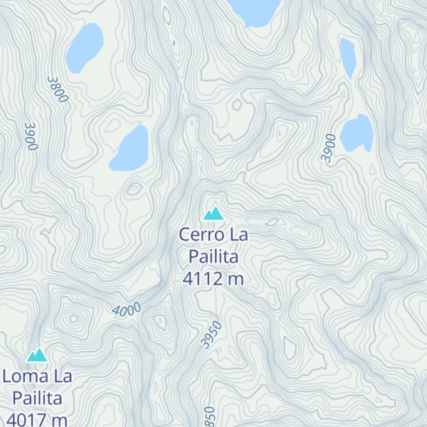 Map of Cerro La Pailita