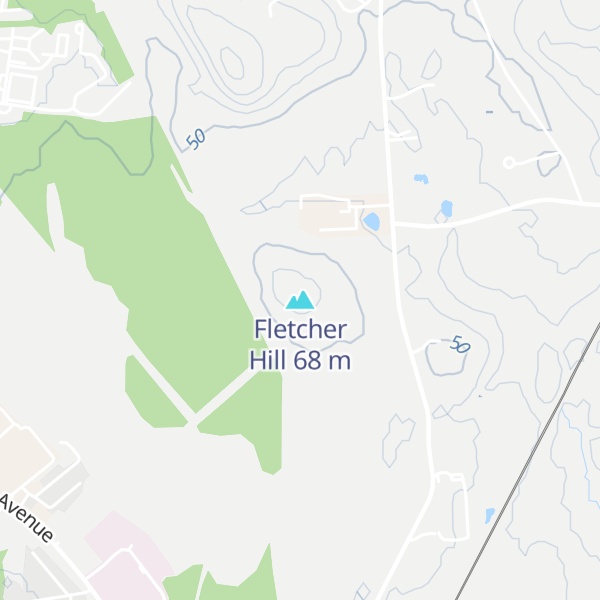 Map of Fletcher Hill