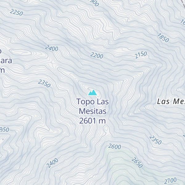Map of Topo Las Mesitas