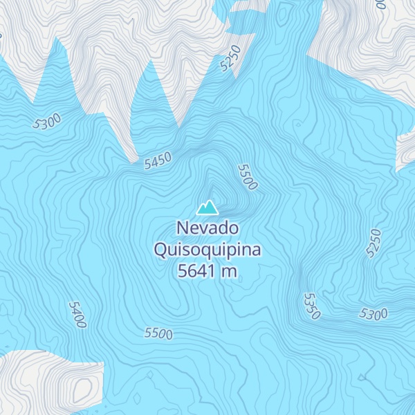 Map of Nevado Quisoquipina