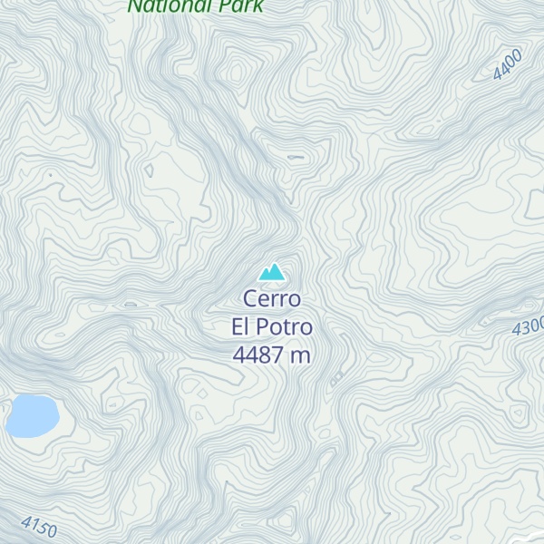 Map of Cerro El Potro