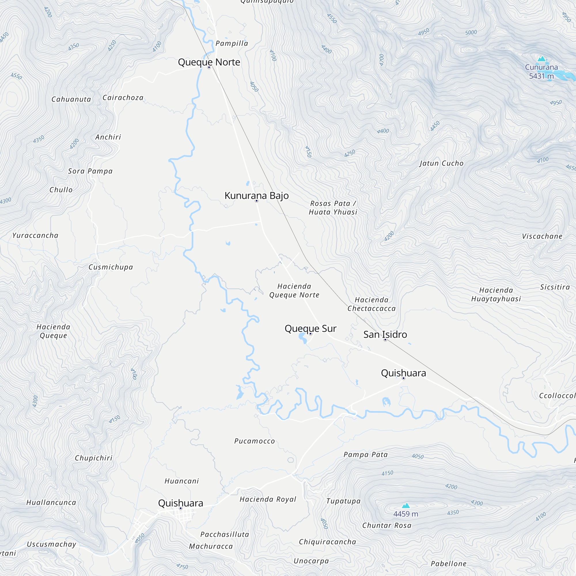 Ecolodge camping hostel Queque norte map