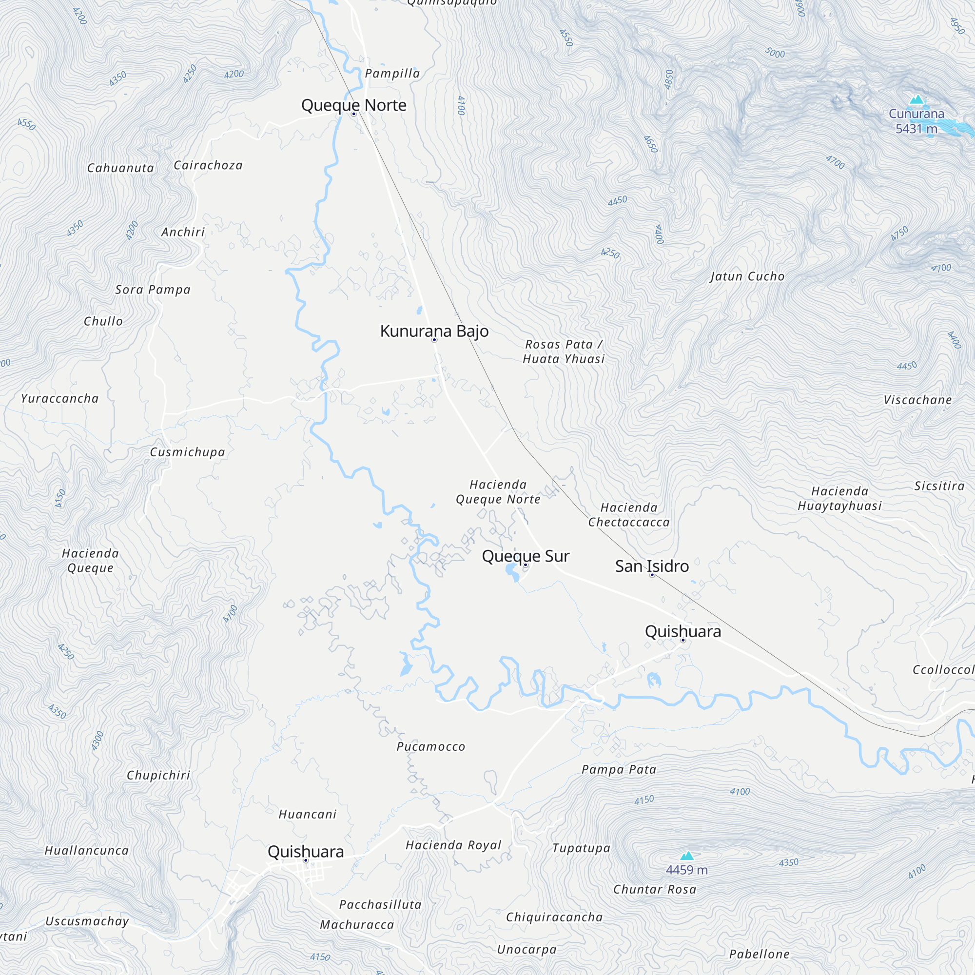 Ecolodge camping hostel Queque norte map