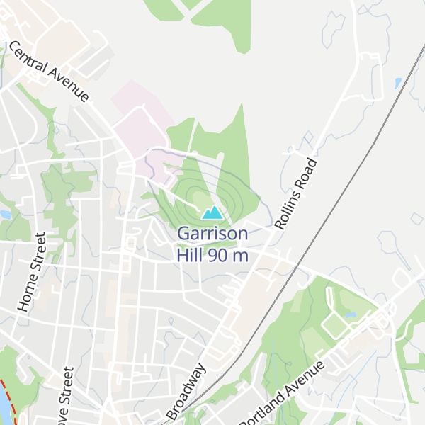 Map of Garrison Hill