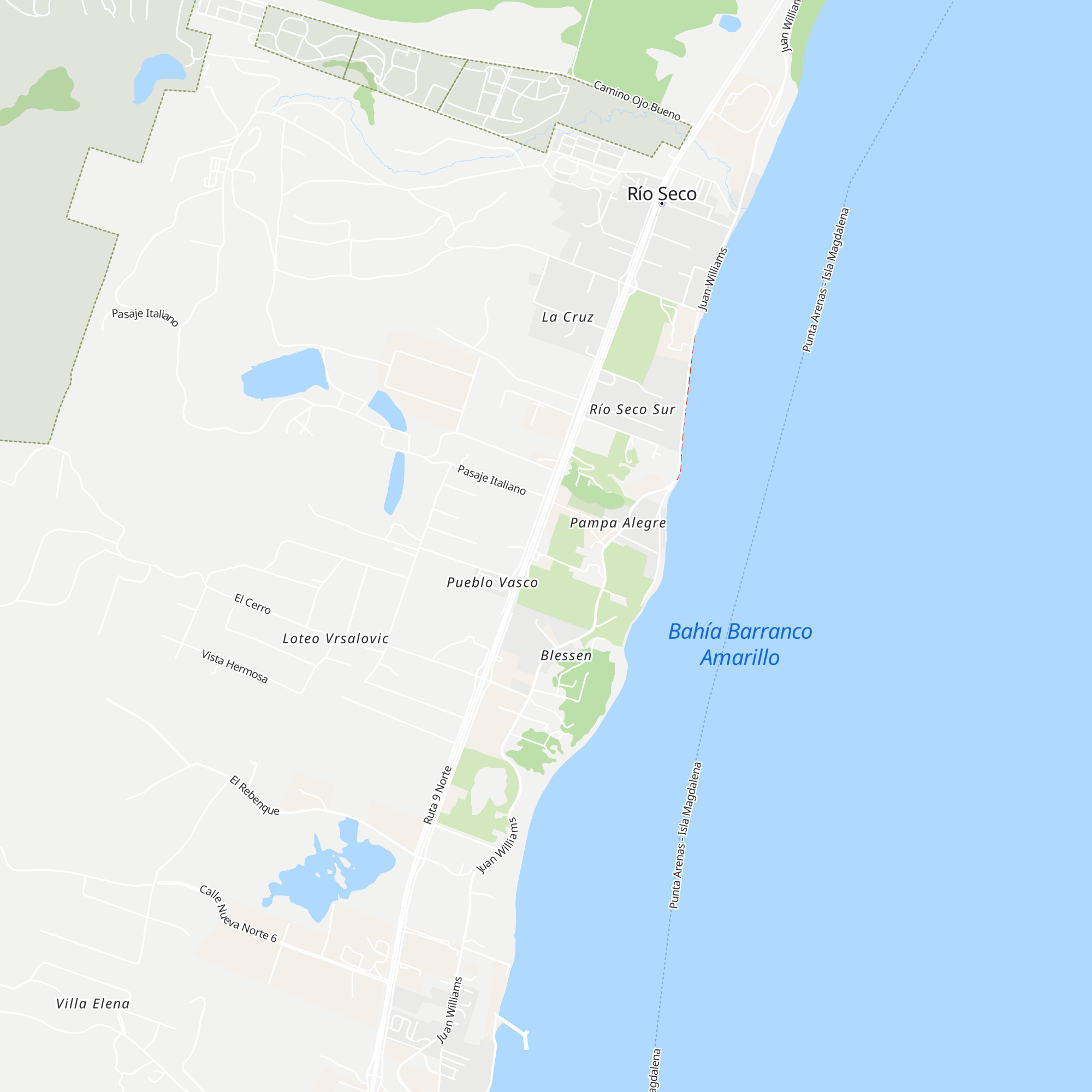 Cabañas Ruta Norte map