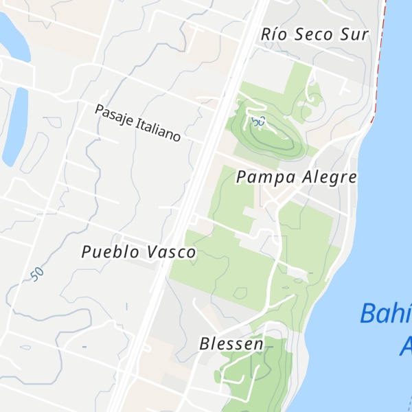 Map of Cabañas Ruta Norte