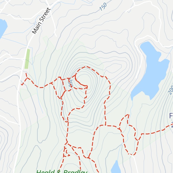 Map of Amos Mountain