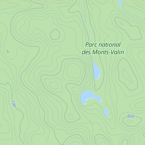 Map of Mont Victor-Tremblay