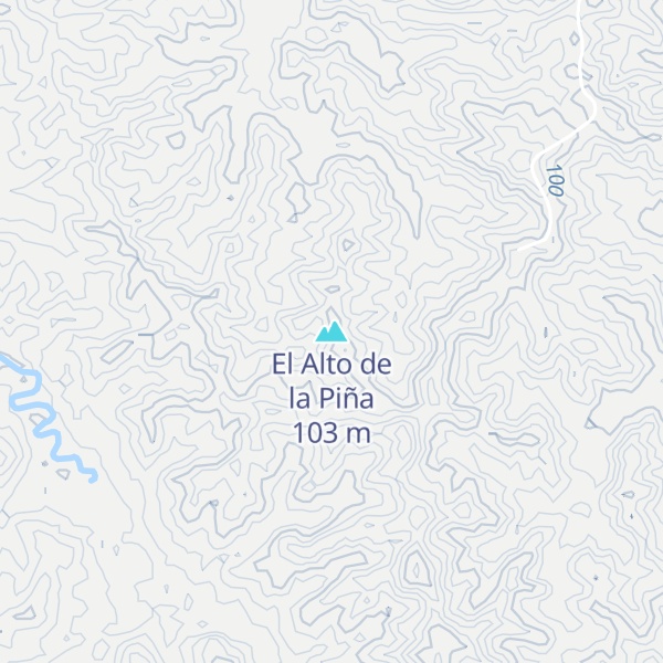 Map of El Alto de la Piña