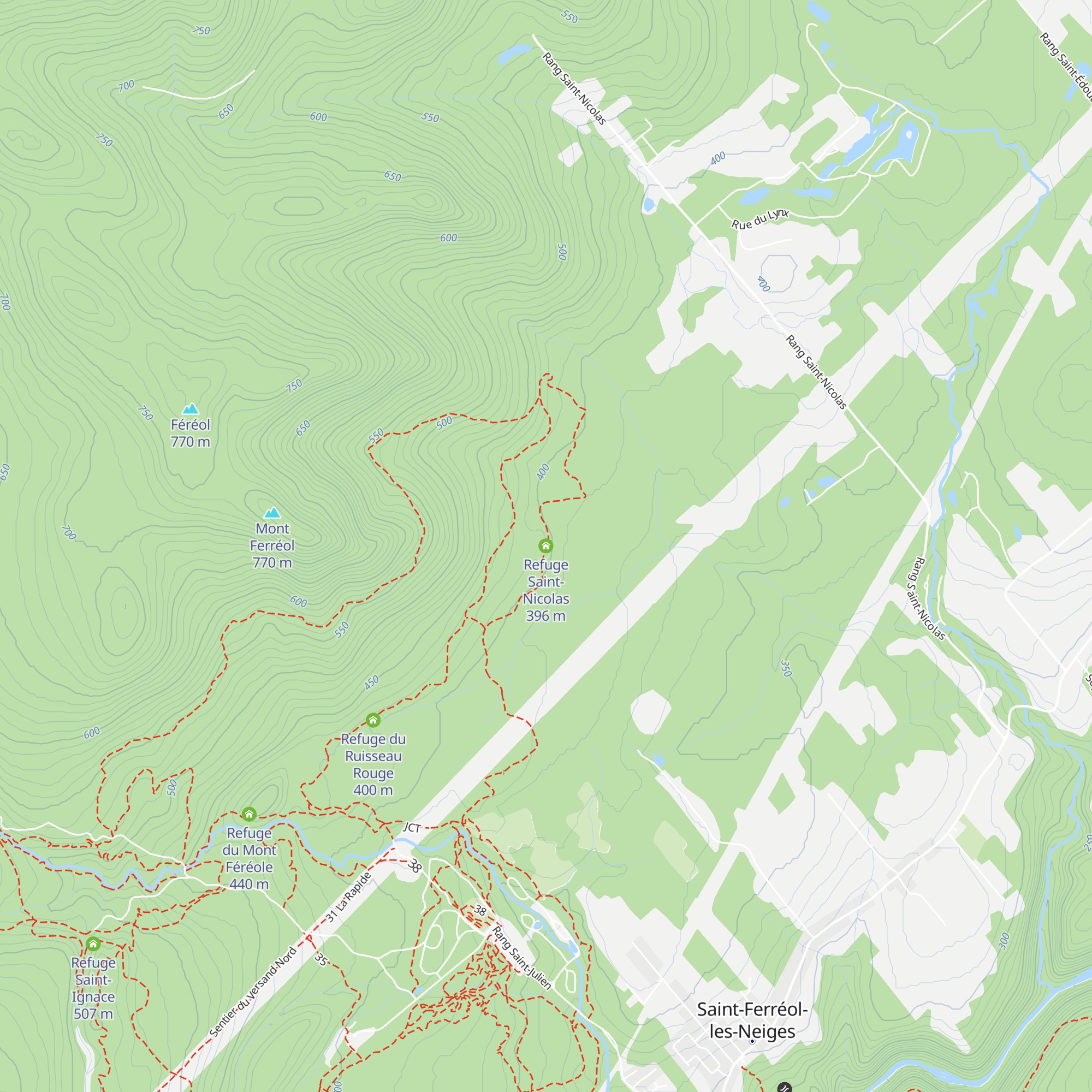 Refuge Saint-Nicolas map