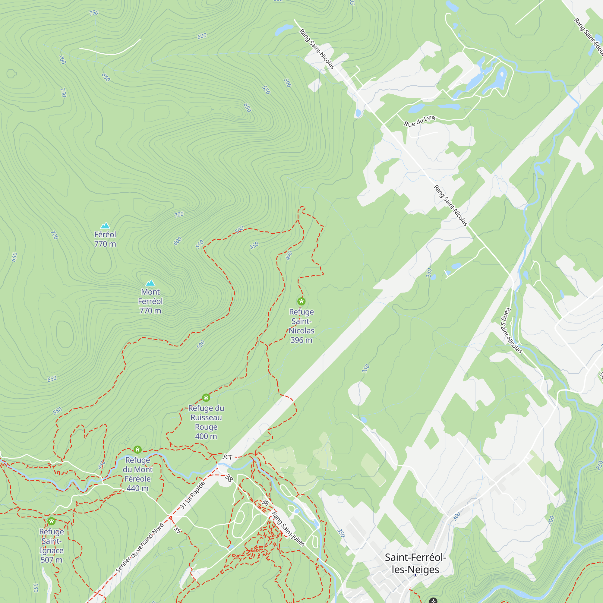Refuge Saint-Nicolas map