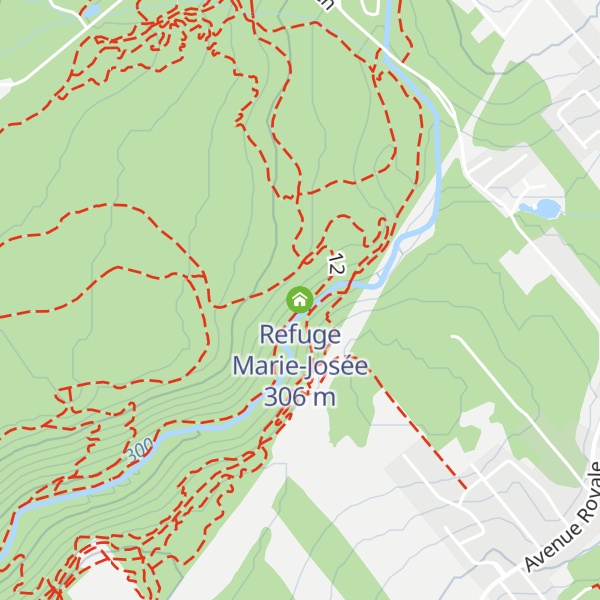 Map of Refuge Marie-Josée