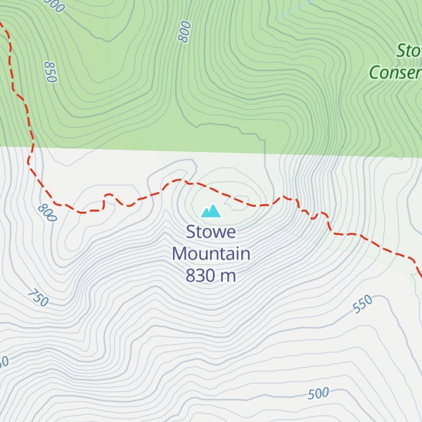 Map of Stowe Mountain