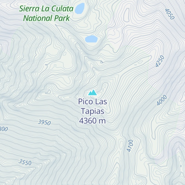 Map of Pico Las Tapias