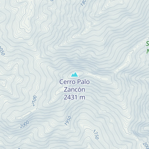 Map of Cerro Palo Zancón