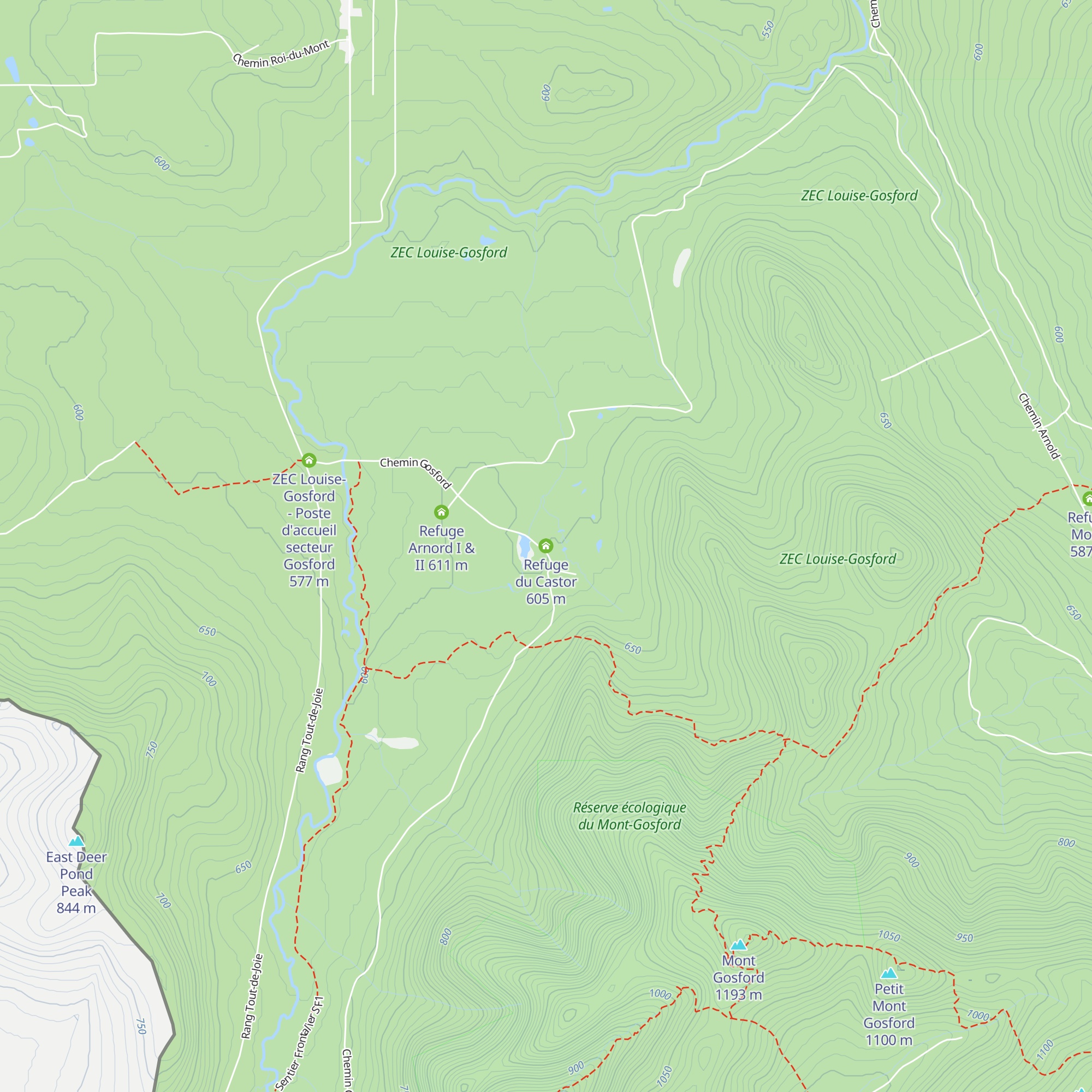 Refuge du Castor map