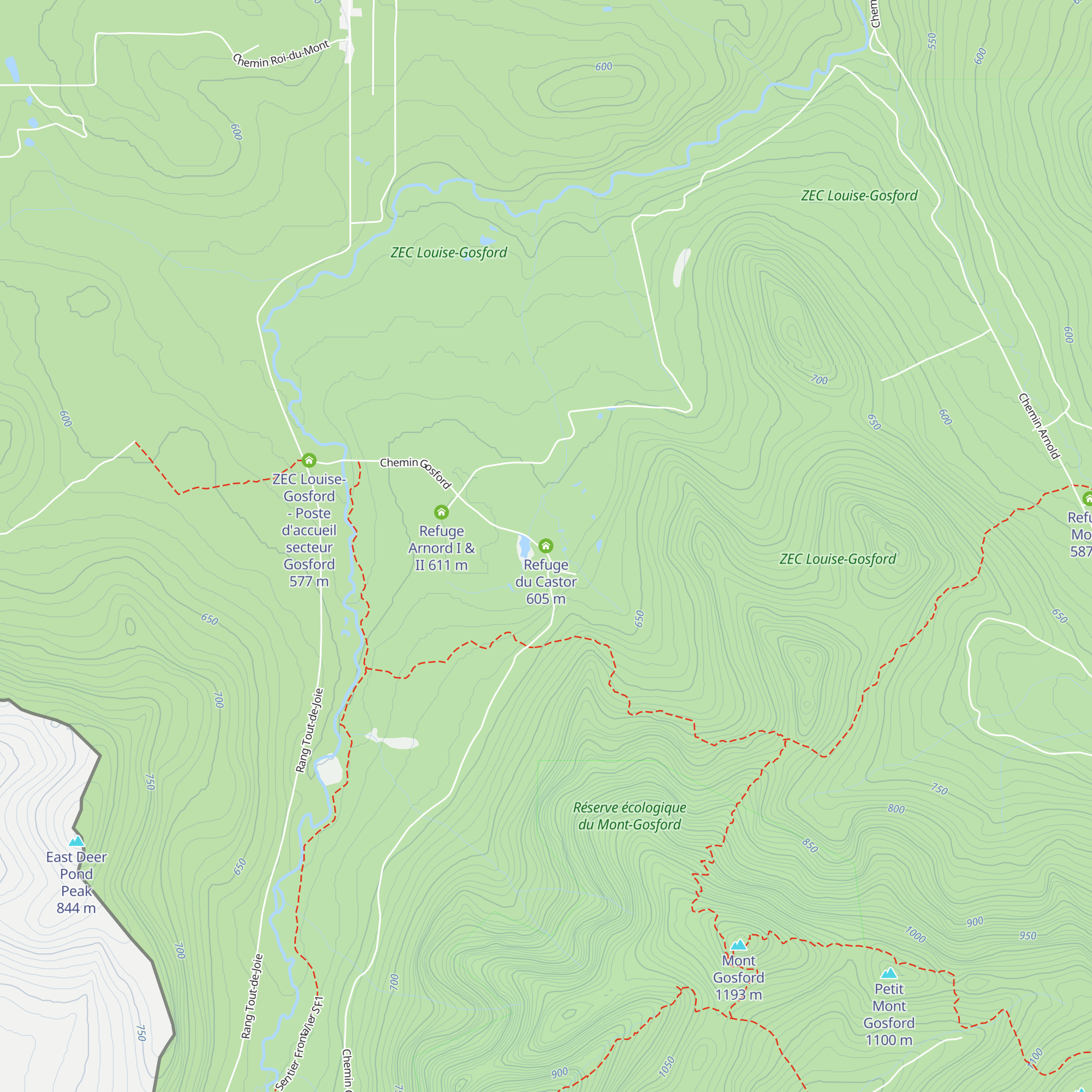 Refuge du Castor map