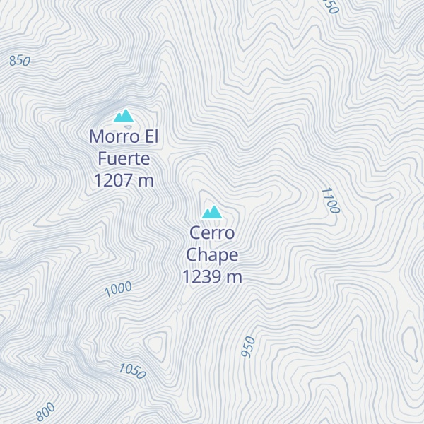 Map of Cerro Chape