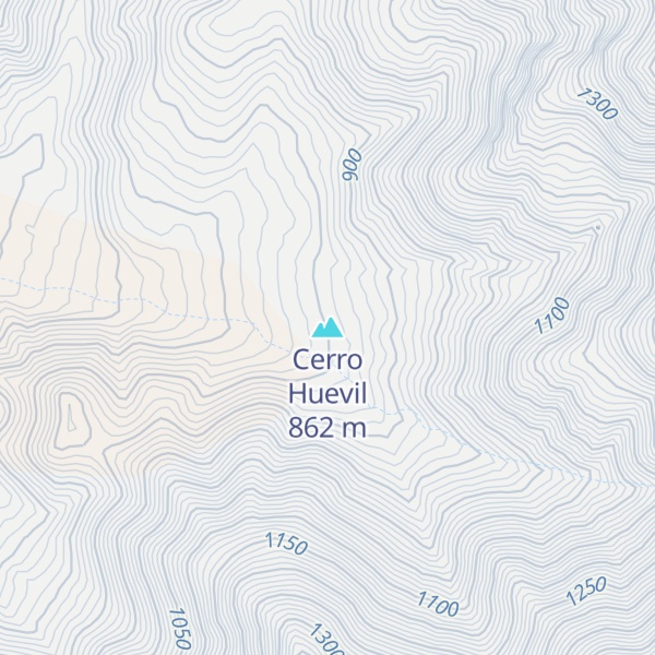 Map of Cerro Huevil