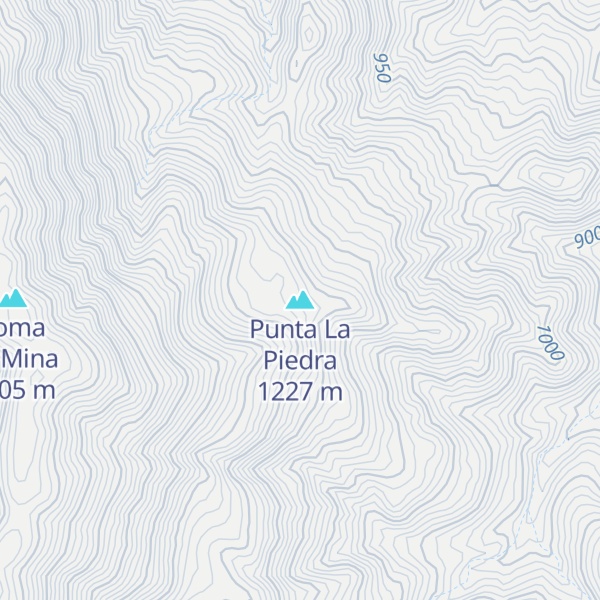 Map of Punta La Piedra