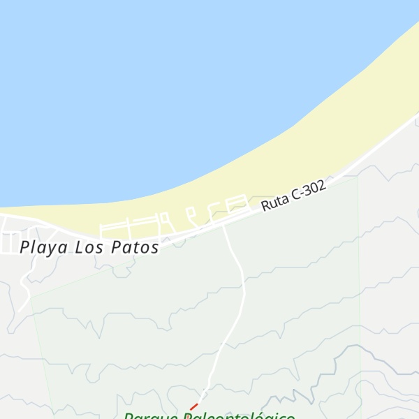 Map of Cabañas Playa Paraíso