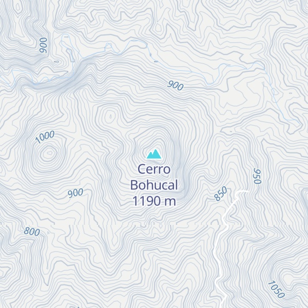 Map of Cerro Bohucal
