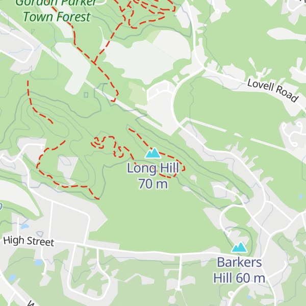 Map of Long Hill