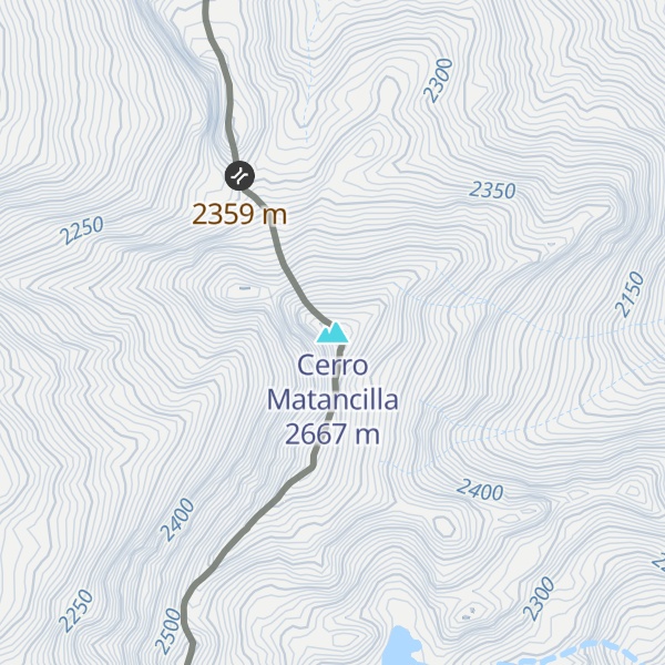 Map of Cerro Matancilla