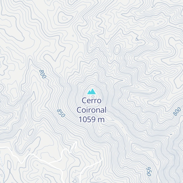 Map of Cerro Coironal