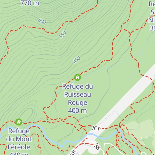 Map of Refuge du Ruisseau Rouge