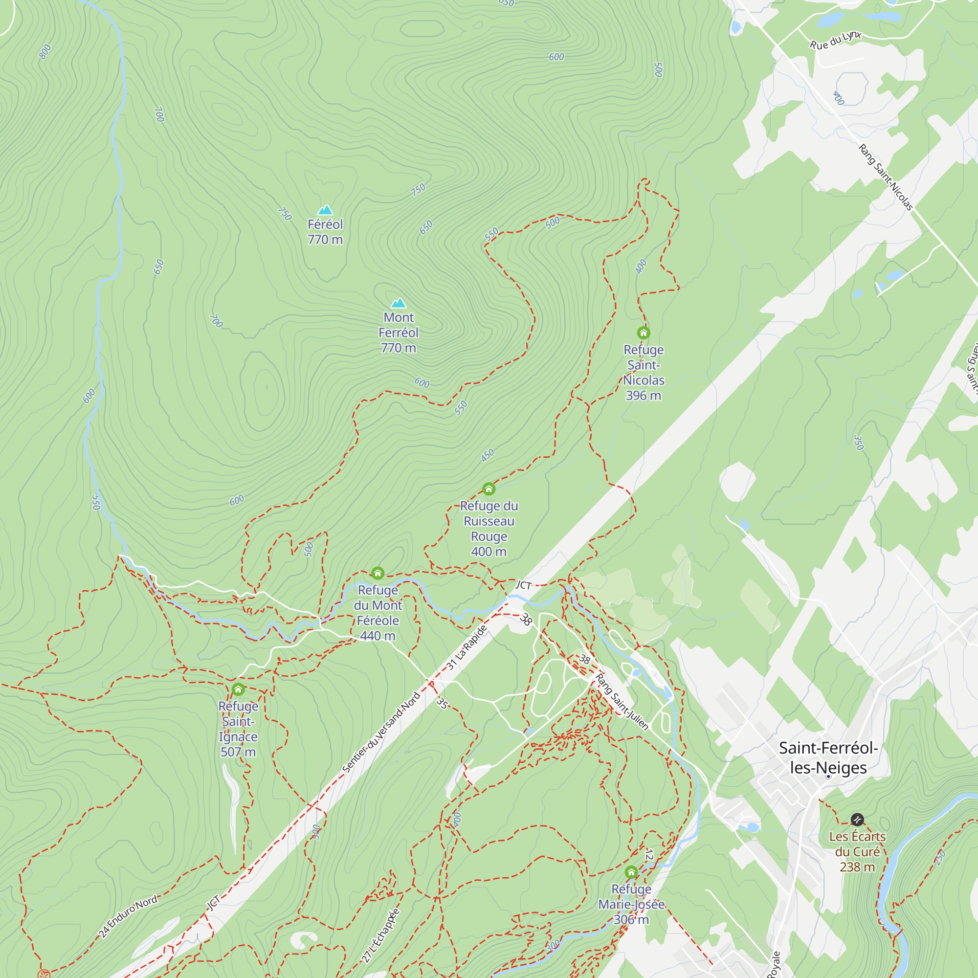 Refuge du Ruisseau Rouge map