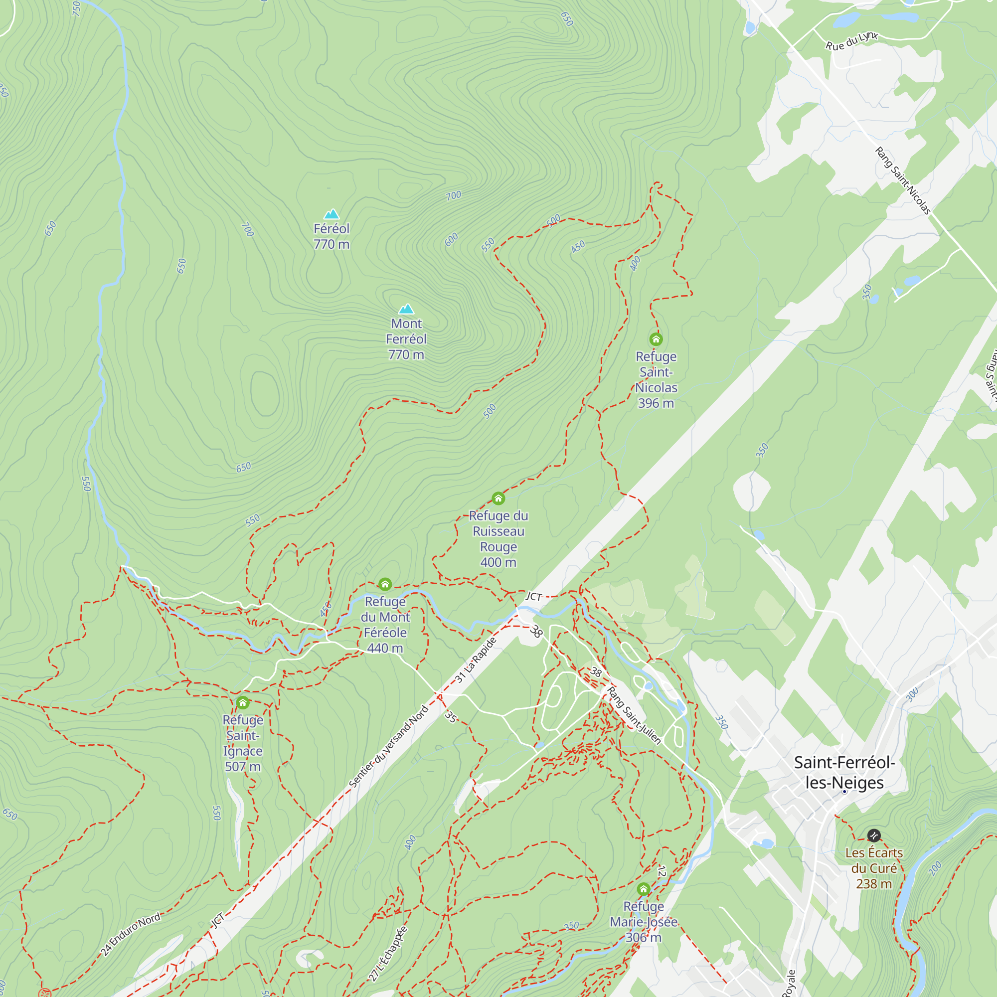 Refuge du Ruisseau Rouge map
