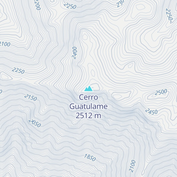 Map of Cerro Guatulame