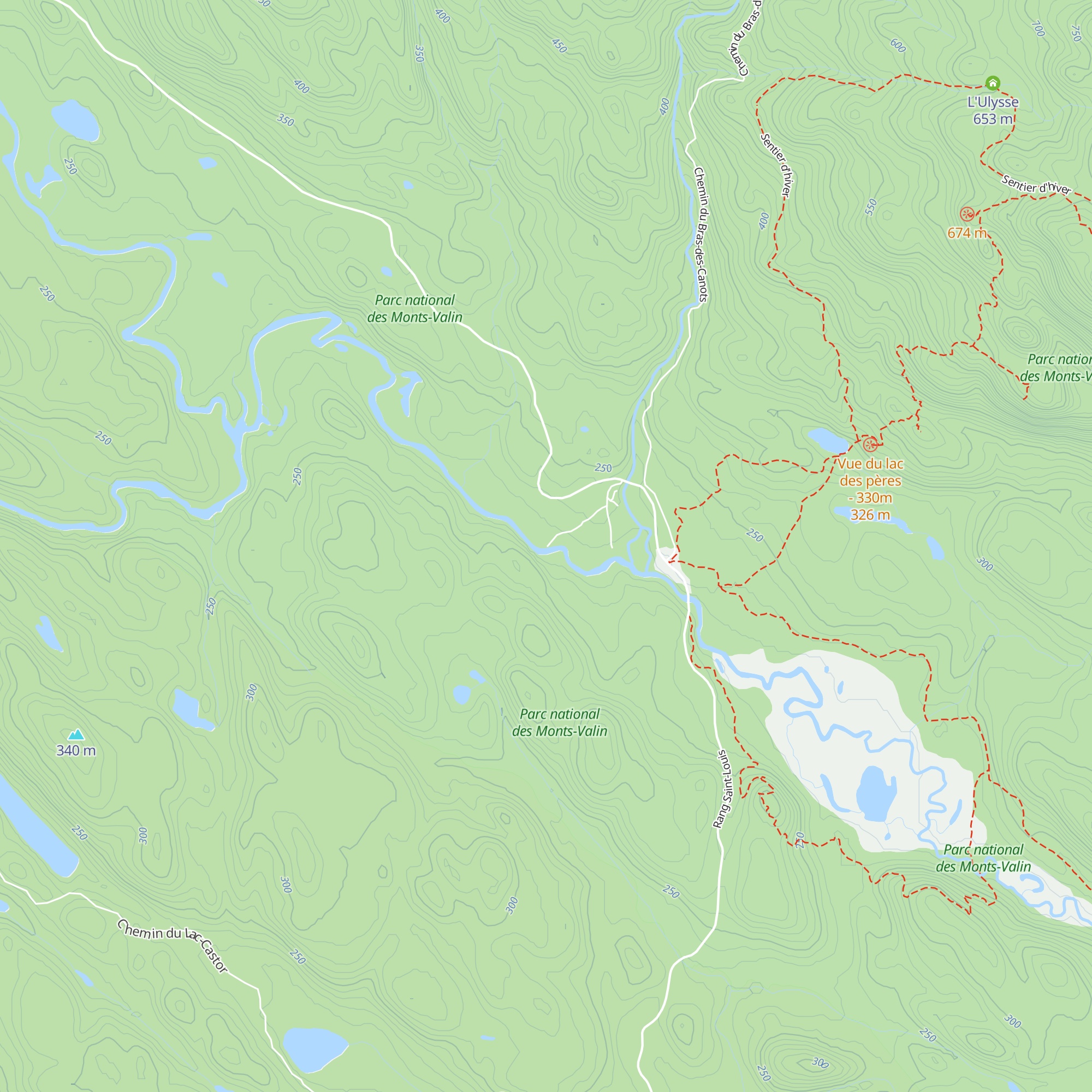 Refuge L'Attisée map