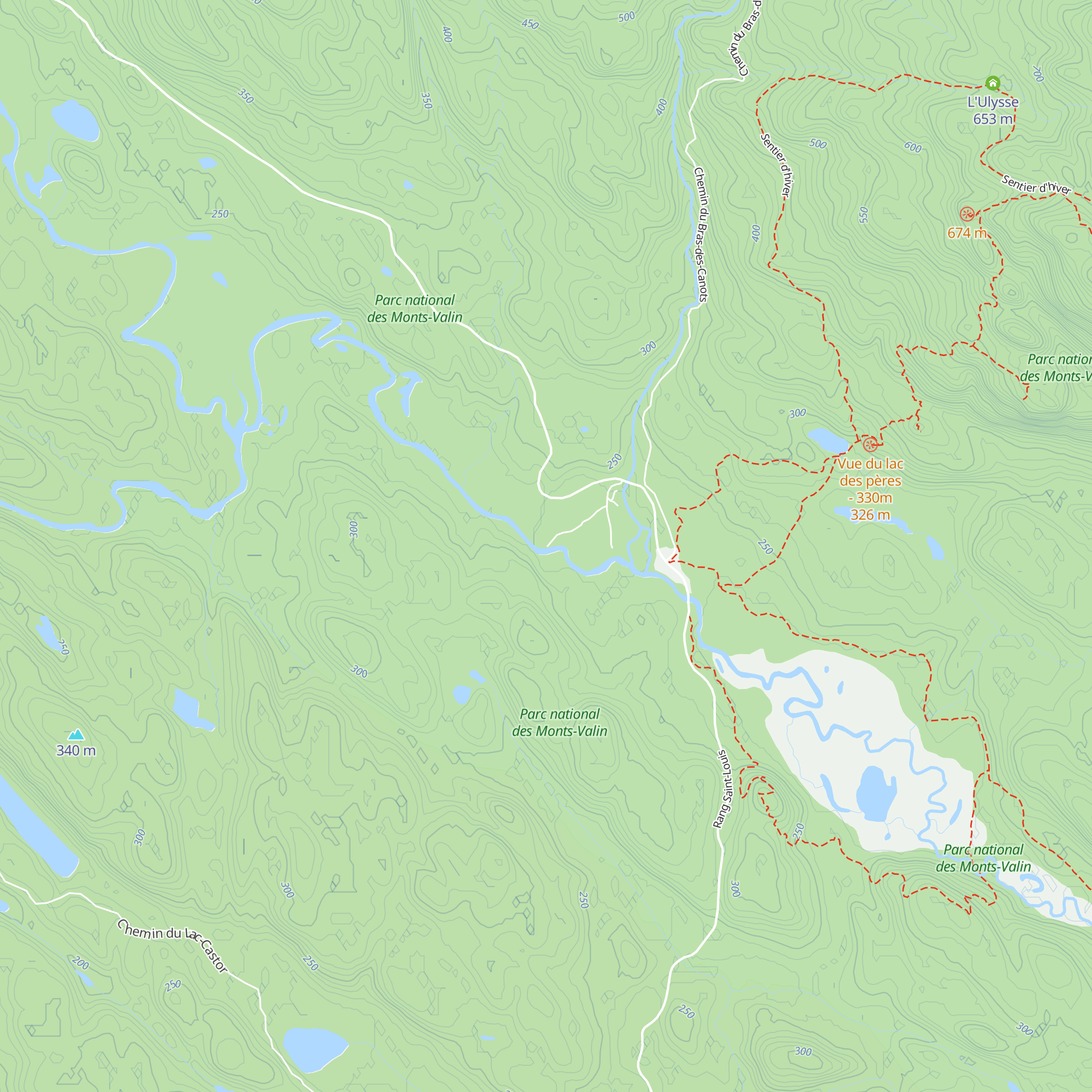 Refuge L'Attisée map