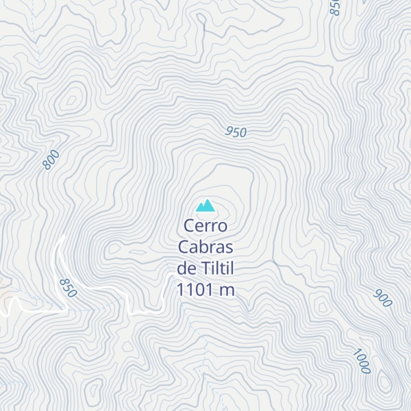 Map of Cerro Cabras de Tiltil