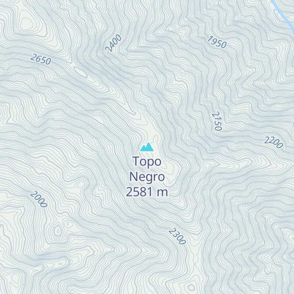 Map of Topo Negro