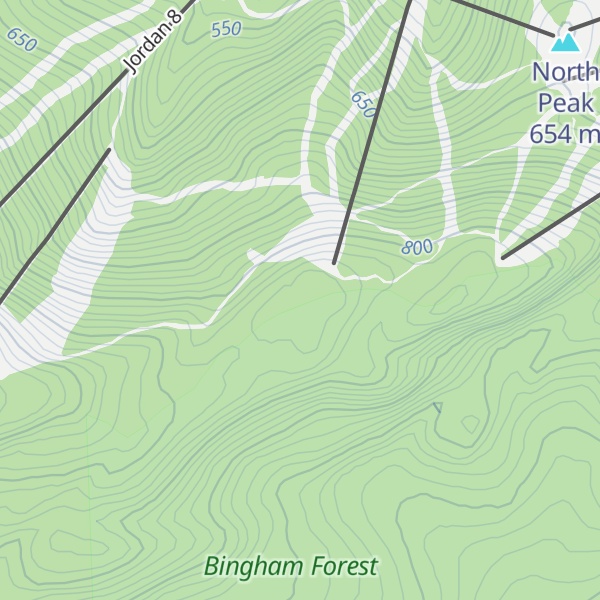 Map of Aurora Peak