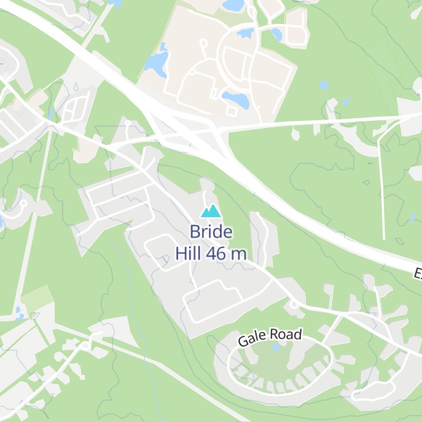 Map of Bride Hill