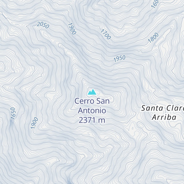 Map of Cerro San Antonio