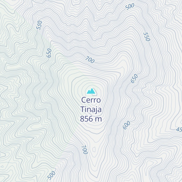 Map of Cerro Tinaja