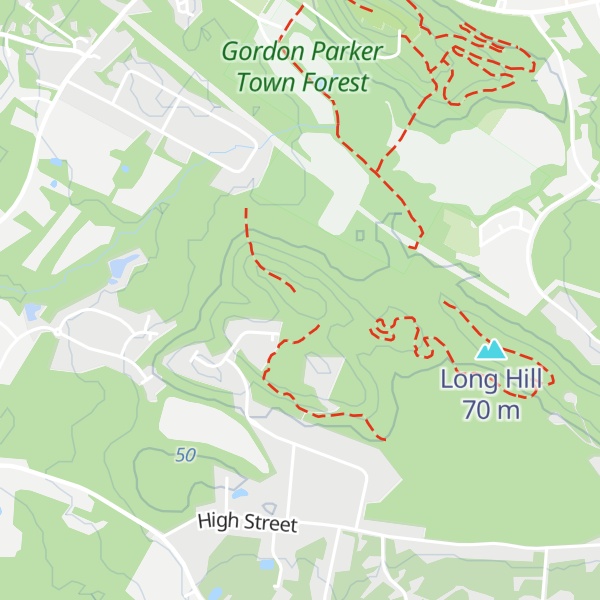 Map of Jewell Hill