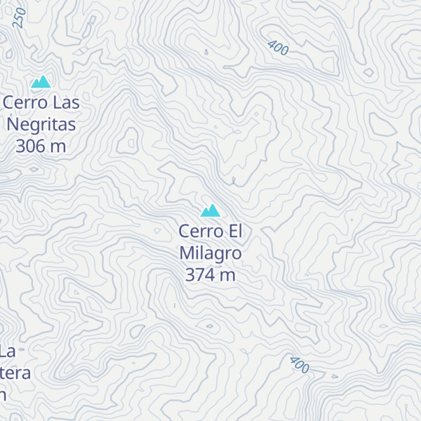 Map of Cerro El Milagro
