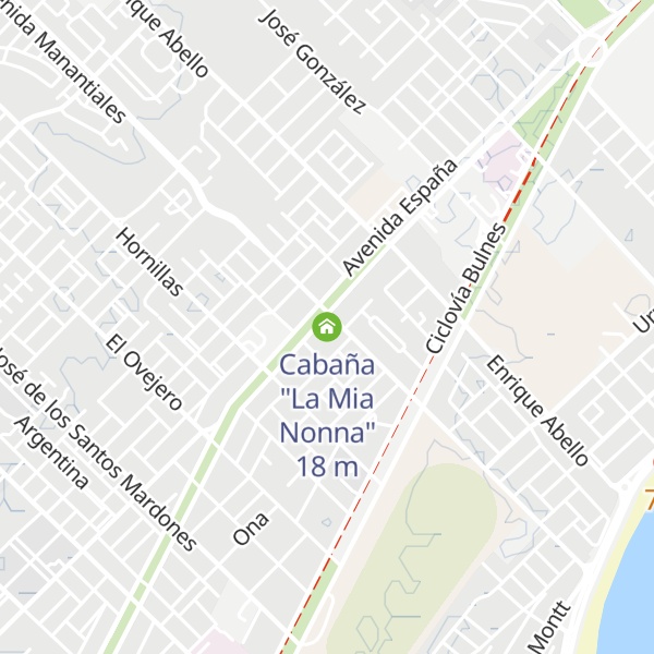 Map of Cabaña "La Mia Nonna"