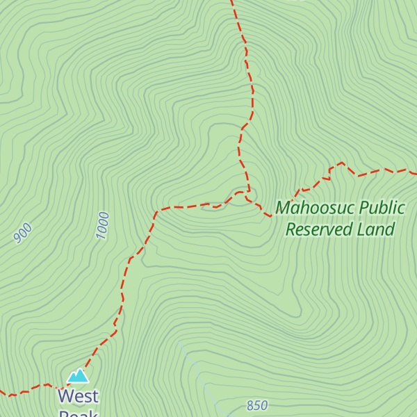 Map of Baldpate Mountain