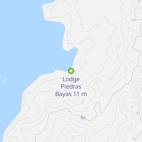 Map of Lodge Piedras Bayas