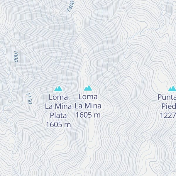 Map of Loma La Mina