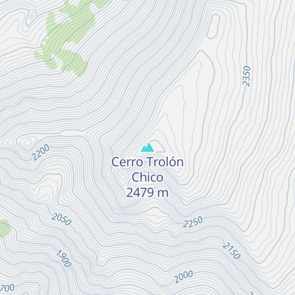 Map of Cerro Trolón Chico
