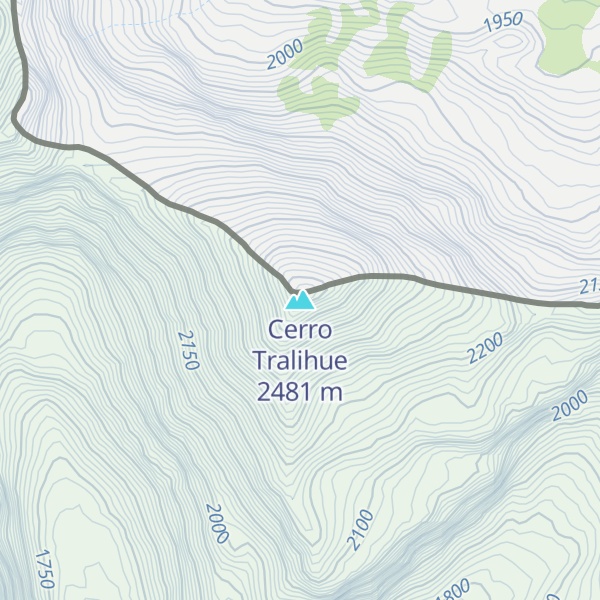 Map of Cerro Tralihue