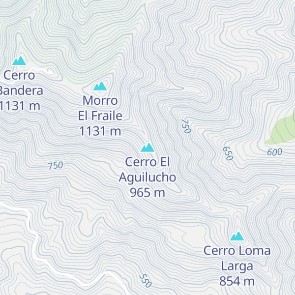 Map of Cerro El Aguilucho